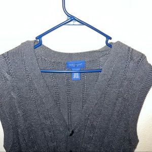Mens XL charcoal grey sweater vest